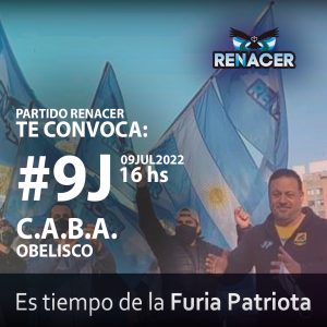 Convocatoria 9J 2022 en Ciudad de Buenos Aires - Partido Renacer